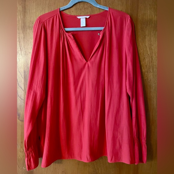 H&M coral blouse - Picture 1 of 3